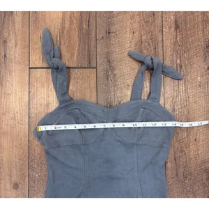 NWT Intimately Free People Teracotta Something Bout You Mini Dress Gray XS $68 thumbnail 7