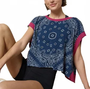 Natural Life Cut It Out Cotton Tee NWT Indigo Bandana XL thumbnail 1