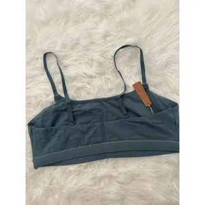 Skims Cotton Jersey Scoop Bralette Kyanite Size 3X thumbnail 6
