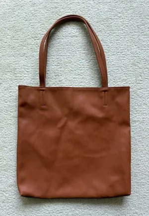 Vintage Faux Leather Forever 21 Shoulder Tote Bag thumbnail 1