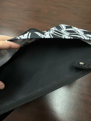 Thirty-One Oh-Snap Pocket Pouch Organizer in Black and White Print thumbnail 3