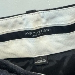 Ann Taylor Womens Pinstripe Wool Blend Wide Leg Dress Pants Grey Size 4 252206 thumbnail 6