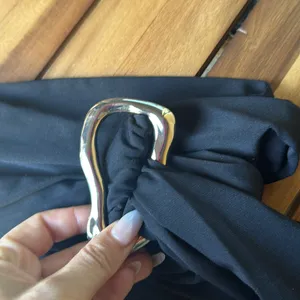 Fabric Belt with Buckle Black thumbnail 2