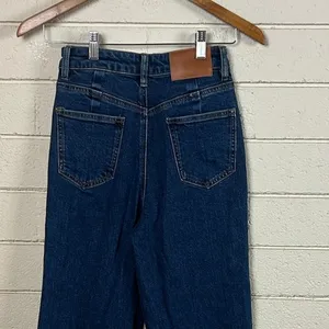 Princess Polly blue high-rise wide-leg jeans size 2 thumbnail 6