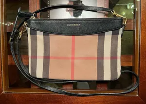 Burberry House Check derby Peyton Crossbody/clutch bag thumbnail 1