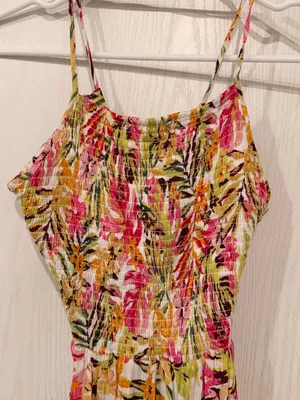 Rip Curl Copacabana Midi Dress White Pink thumbnail 3