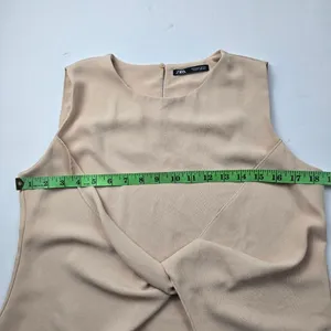 Zara -1612 Front Knotted Sleeveless Blouse in Pink‎ Blush Women's Medium thumbnail 7