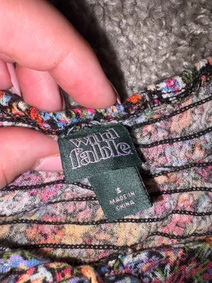 Wild Fable Floral Top thumbnail 5