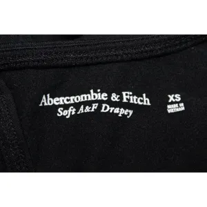 Womens Abercrombie & Fitch Soft A&F Drapey Black Short Sleeve Bodysuit Size XS thumbnail 3