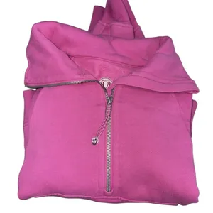 Lululemon Scuba Funnel Neck half Zip Hoodie Sonic Pink XS/S thumbnail 5