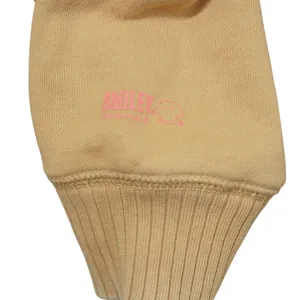 American Eagle Happiest Here Smiley Face Sweatshirt Tan Cozy Loungewear Casual‎ thumbnail 5