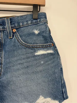 NWT Levi’s 501 High Rise Shorts Blow Big Horns Distressed W 28 thumbnail 5