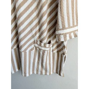 Soft Surroundings Women's Beige White Stripe Glorieta Tunic Crew Neck Size 2X‎ thumbnail 10