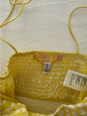 Urban Outfitters Yellow Crop Top Tank thumbnail 3