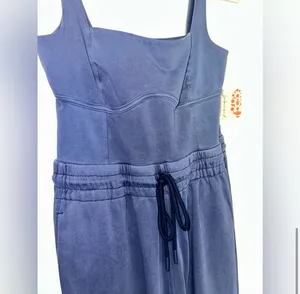NWT Free People Movement Inbound Onesie In Midnight Navy $128 MSRP New with tags thumbnail 12