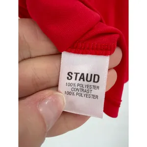 STAUD Cami‎ Tank Top Womens Small Red Adjustable Strap Minimalist Chic thumbnail 3
