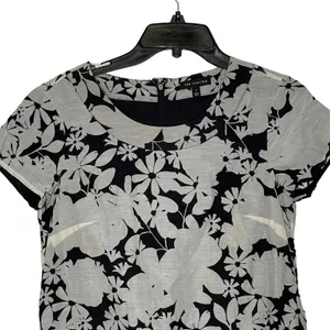 The Limited Dress Size Small Tan Black Floral Pink Bottom SS‎ Womens Silk Blend thumbnail 2