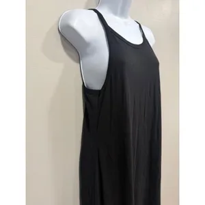Whimsy + Row Maxi Dress Womens‎ Small Black Organic Cotton Halter Minimalist thumbnail 6