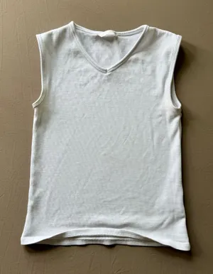 Zara Ribbed V-Neck Tank thumbnail 1
