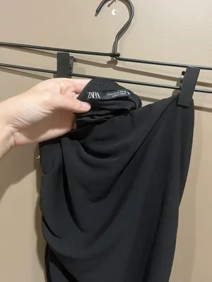 Zara Strapless black Dress thumbnail 5