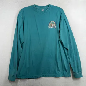 Buc-ee's XL Long Sleeve T-Shirt Teal Love Buc-ee's Rainbow Floral Graphic Tee thumbnail 2