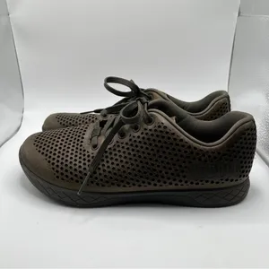 Nobull Perforated Leather Trainer Low Women's Size 10 Mens 8.5 Workout Gym Brown thumbnail 4