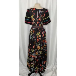 NWT!! Anthropologie ALDOMARTINS Catalonia Floral Paisley Maxi Dress Medium‎ thumbnail 8