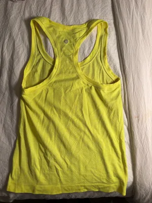 Bright yellow Lululemon racer back swiftly tank thumbnail 2