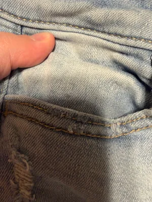 American Eagle Light Wash Distressed Cropped High Rise Jeggings thumbnail 14