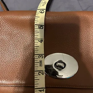 Coach light brown Crossbody Shoulder Bag Pebble Leather thumbnail 12