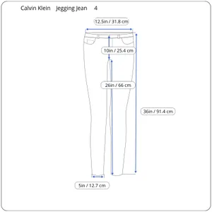 Calvin Klein Womens Jeans Size 4 High Rise Jegging Black Classic Minimal Stretch thumbnail 11