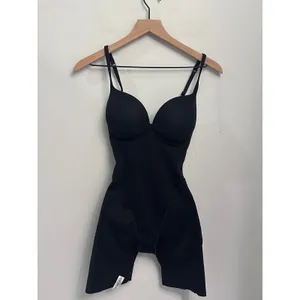 Skims Ultimate Body Push-Up Enhancing Padded Midthigh Bodysuit Small Onyx New thumbnail 3