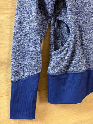 Lucy Activewear Blue Funnel Neck Cardio Pullover XS thumbnail 4