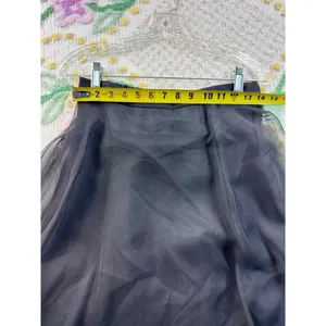 Vintage After Dark Black Sheer Overlay Maxi Skirt Size 9-10 Formal Evening Goth‎ thumbnail 6