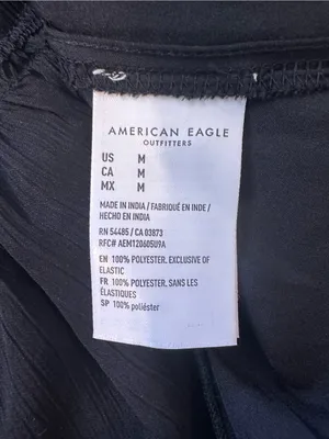 American Eagle Outfitters Black Ruffle Tiered Spaghetti Strap Mini Dress thumbnail 6