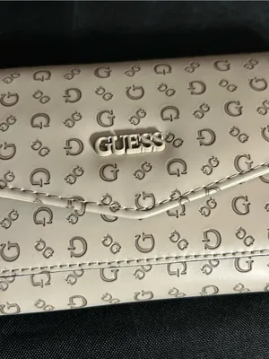 Guess Women’s Cream Logo Print Clutch Wallet thumbnail 5