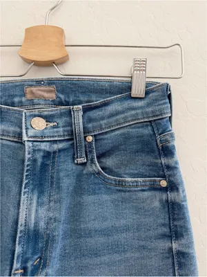 MOTHER Mid-Rise Rider Hover Jean in Swing and a Miss Size 24 thumbnail 5