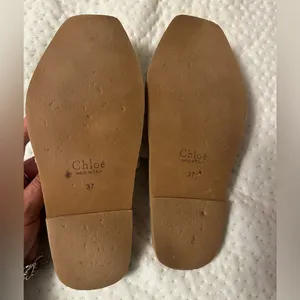 Chloé White Lace Slide Sandals thumbnail 5