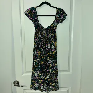 🔴Old Navy Floral Black Dress Size Small thumbnail 2