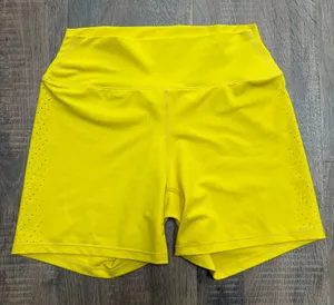 Buffbunny Collection Yellow high waisted biker Shorts size medium thumbnail 1