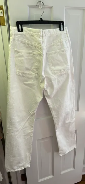 AGOLDE White Ripped Jeans thumbnail 2