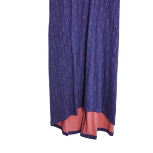 Duluth Trading Co Women's Size Small Purple Pink Geometric Print Maxi Dress thumbnail 3
