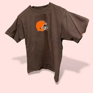 Reebok Cleveland Browns football t-shirt Hillis #40 sports nostalgia thumbnail 2