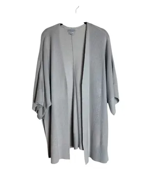 Jigsaw Womens Large Knitted Draped Cape Quiet Luxury Minimalist Effortless thumbnail 2