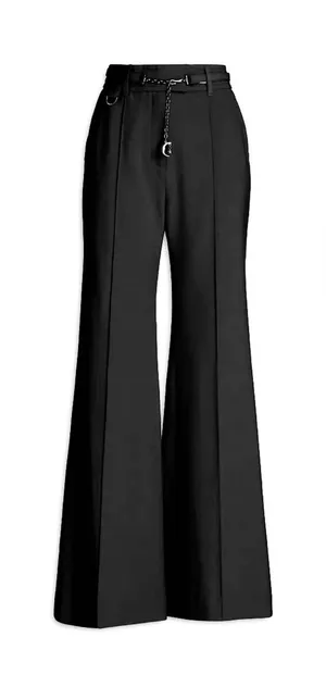 Zimmermann Wool Blend Woven Wide-Leg Pants Trousers in Black Women’s sz 4 Large thumbnail 1
