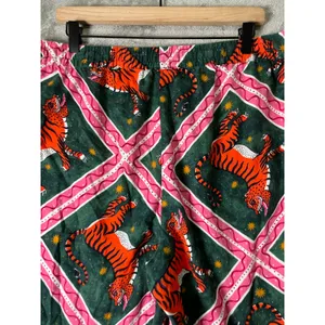 Anthropologie Corinne Lent Tigress Flannel Pajama Pants Large Loungewear Comfort thumbnail 4