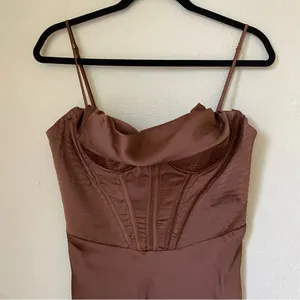 House of CB Charmaine Corset Dress in Chocolate‎ brown size XL NWOT thumbnail 5