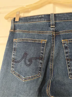 AG Dark Blue Wash “The Farrah Skinny Ankle” thumbnail 6