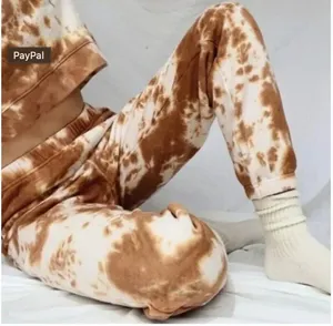 MATE The Label Tie Dye Fleece Relaxed Organic Cotton Jogger Sweatpants XS thumbnail 1
