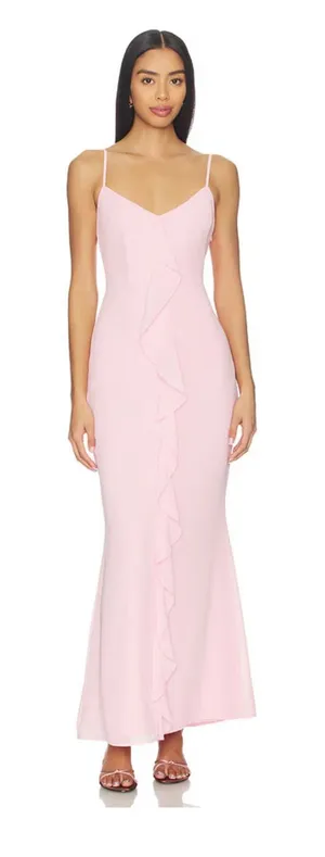 More To Come Vienna Maxi Dress in Pink thumbnail 1